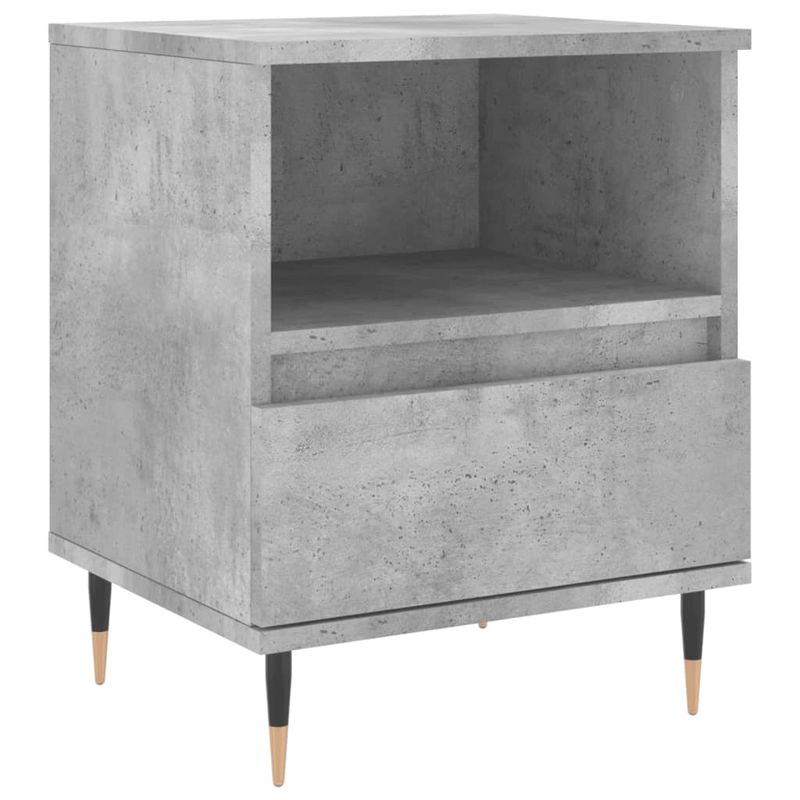 Casa si Gradina - Mobilier - Comode si corpuri - Noptiere - Noptiere, 2 buc., gri beton, 40x35x50 cm, lemn compozit - Infinity.ro