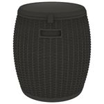 Casa si Gradina - Gradina si terasa - Mobilier exterior - Dulapuri si lazi depozitare exterior - Cutie depozitare de gradina 4 in 1, negru, polipropilena - Infinity.ro