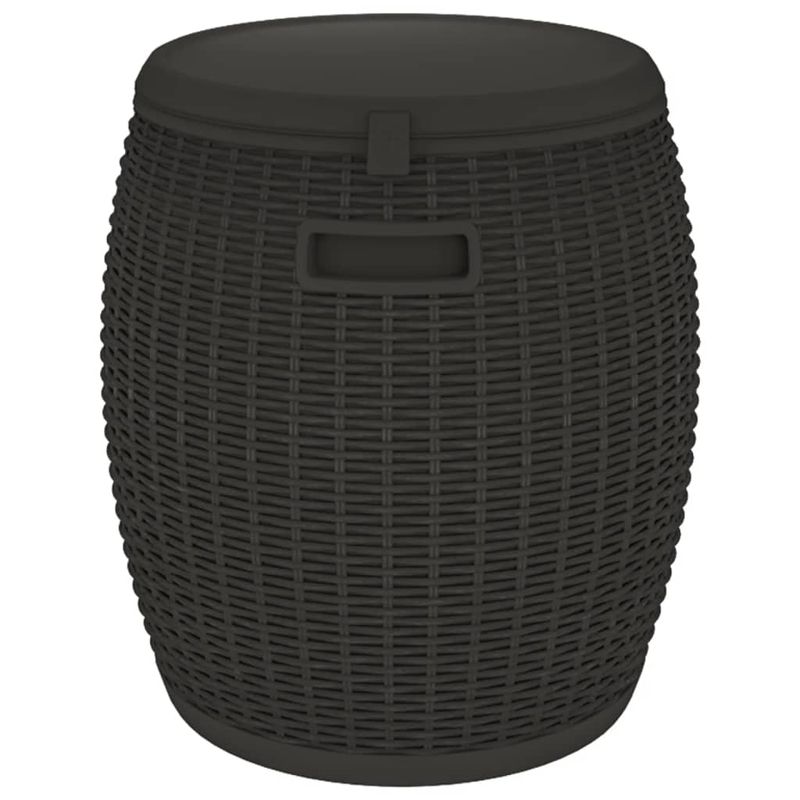 Casa si Gradina - Gradina si terasa - Mobilier exterior - Dulapuri si lazi depozitare exterior - Cutie depozitare de gradina 4 in 1, negru, polipropilena - Infinity.ro