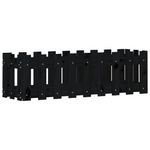 Casa si Gradina - Gradinarit si plante - Plante si ghivece - Ghivece si suporturi - Pat inaltat gradina design gard 100x30x30 cm lemn de pin tratat, pin negru - Infinity.ro