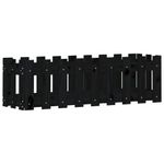 Casa si Gradina - Gradinarit si plante - Plante si ghivece - Ghivece si suporturi - Pat inaltat gradina design gard 100x30x30 cm lemn de pin tratat, pin negru - Infinity.ro