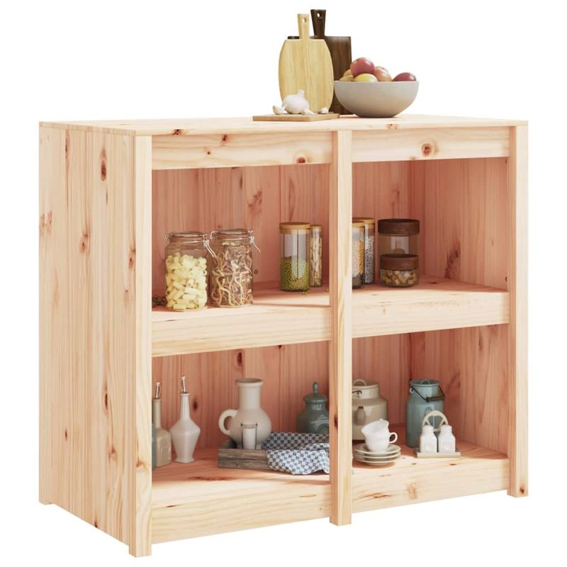Casa si Gradina - Mobilier - Comode si corpuri - Corpuri bucatarie - Dulap bucatarie de exterior, 106x55x92 cm, lemn masiv pin, model 4 rafturi - Infinity.ro