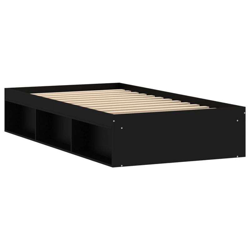 Casa si Gradina - Mobilier - Paturi si accesorii - Paturi - Cadru pat, negru, 90x190 cm - Infinity.ro