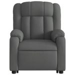 Casa si Gradina - Mobilier - Scaune si fotolii - Fotolii - Fotoliu electric rabatabil cu ridicare, gri inchis, textil - Infinity.ro