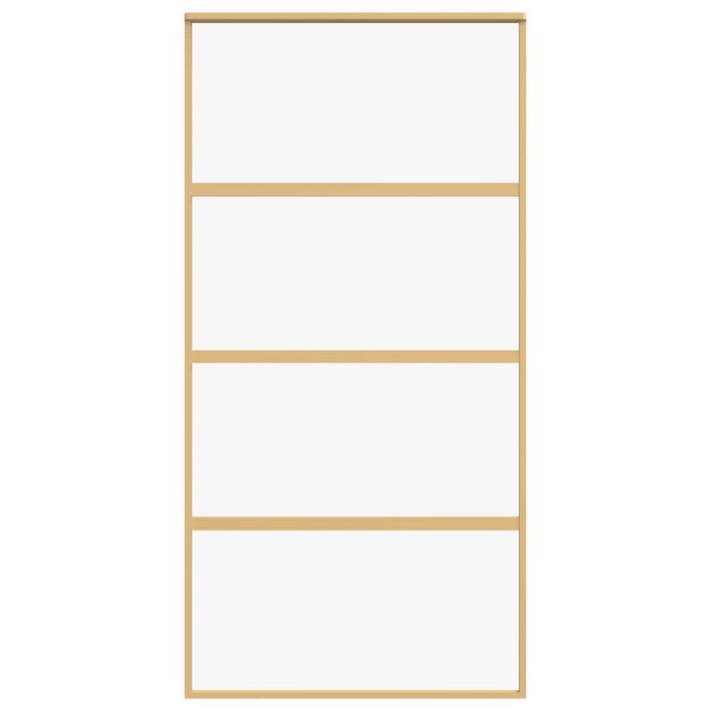 Casa si Gradina - Constructii - Usi interior, exterior si garaj - Usi garaj - Usa glisanta, auriu, 102,5x205 cm, sticla ESG mata si aluminiu - Infinity.ro