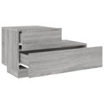 Casa si Gradina - Mobilier - Comode si corpuri - Noptiere - Noptiera cu lumini LED, gri sonoma, 70x36x40,5 cm - Infinity.ro
