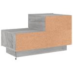 Casa si Gradina - Mobilier - Comode si corpuri - Noptiere - Noptiera cu lumini LED, gri sonoma, 70x36x40,5 cm - Infinity.ro