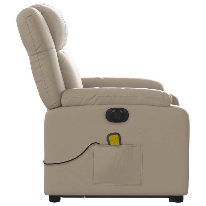 Ingrijire personala si Cosmetice - Sanatate si wellness - Articole wellness - Fotolii de masaj - Fotoliu electric masaj rabatabil cu ridicare, cappuccino - Infinity.ro