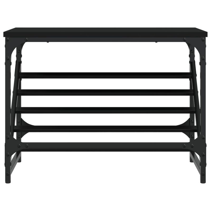 Casa si Gradina - Mobilier - Organizare si depozitare - Organizator incaltaminte - Suport pantofi, negru, 60x30x45 cm, lemn prelucrat - Infinity.ro