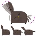 Ingrijire personala si Cosmetice - Sanatate si wellness - Articole wellness - Fotolii de masaj - Fotoliu electric de masaj rabatabil, maro, piele ecologica - Infinity.ro