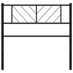 Casa si Gradina - Mobilier - Paturi si accesorii - Accesorii paturi - Tablie de pat metalica, negru, 75 cm - Infinity.ro