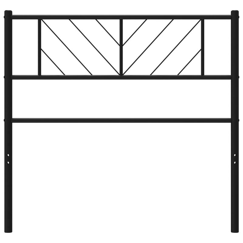Casa si Gradina - Mobilier - Paturi si accesorii - Accesorii paturi - Tablie de pat metalica, negru, 75 cm - Infinity.ro