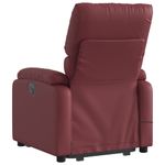 Ingrijire personala si Cosmetice - Sanatate si wellness - Articole wellness - Fotolii de masaj - Fotoliu de masaj rabatabil vertical, rosu vin, piele ecologica - Infinity.ro