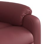 Ingrijire personala si Cosmetice - Sanatate si wellness - Articole wellness - Fotolii de masaj - Fotoliu de masaj rabatabil vertical, rosu vin, piele ecologica - Infinity.ro