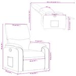 Casa si Gradina - Mobilier - Scaune si fotolii - Fotolii - Fotoliu rabatabil, cappuccino, piele ecologica - Infinity.ro