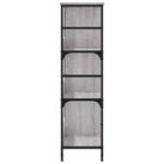 Casa si Gradina - Mobilier - Biblioteci si rafturi - Biblioteci - Raft de carti, gri sonoma, 78,5x33x117,5 cm, lemn prelucrat - Infinity.ro