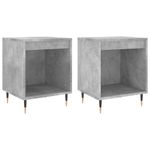 Casa si Gradina - Mobilier - Comode si corpuri - Noptiere - Noptiere, 2 buc., gri beton, 40x35x50 cm, lemn compozit - Infinity.ro
