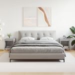 Casa si Gradina - Mobilier - Comode si corpuri - Noptiere - Noptiere, 2 buc., gri beton, 40x35x50 cm, lemn compozit - Infinity.ro