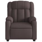 Ingrijire personala si Cosmetice - Sanatate si wellness - Articole wellness - Fotolii de masaj - Fotoliu de masaj rabatabil, maro inchis, material textil - Infinity.ro
