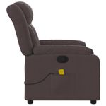 Ingrijire personala si Cosmetice - Sanatate si wellness - Articole wellness - Fotolii de masaj - Fotoliu de masaj rabatabil, maro inchis, material textil - Infinity.ro