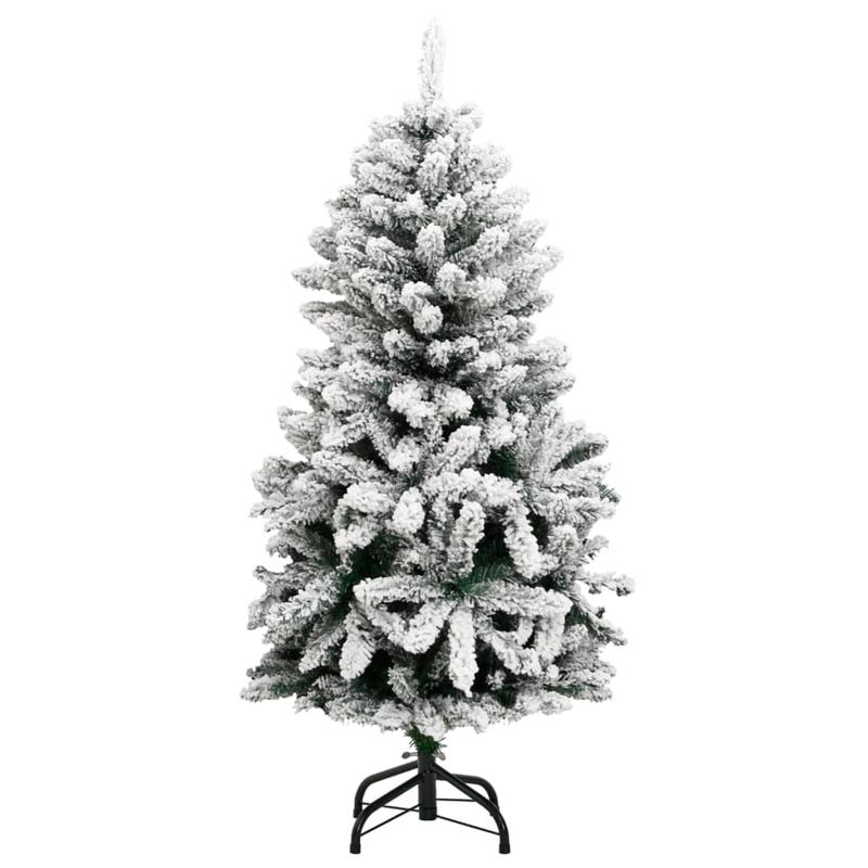 Casa si Gradina - Decoratiuni - Decoratiuni de sezon - Brad Crăciun artificial articulat cu 150 LED-uri/globuri 150 cm, verde și alb, model cu LED-uri și globuri aurii/bronz - Infinity.ro