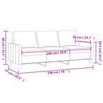 Casa si Gradina - Mobilier - Canapele si coltare - Canapele - Canapea cu 3 locuri, crem, 180 cm, catifea - Infinity.ro