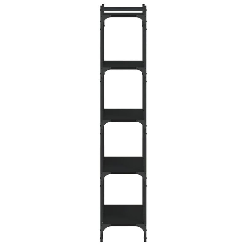 Casa si Gradina - Mobilier - Biblioteci si rafturi - Biblioteci - Biblioteca cu 5 niveluri, negru, 60x30x154 cm, lemn prelucrat - Infinity.ro