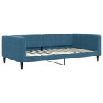 Casa si Gradina - Mobilier - Paturi si accesorii - Paturi - Pat de zi cu extensie si sertare, albastru, 100x200 cm, catifea - Infinity.ro