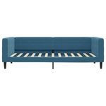 Casa si Gradina - Mobilier - Paturi si accesorii - Paturi - Pat de zi cu extensie si sertare, albastru, 100x200 cm, catifea - Infinity.ro