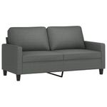 Casa si Gradina - Mobilier - Canapele si coltare - Canapele - Canapea cu 2 locuri, gri inchis, 140 cm, material textil - Infinity.ro