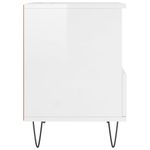 Casa si Gradina - Mobilier - Comode si corpuri - Noptiere - Noptiera, alb extralucios, 40x35x50 cm, lemn compozit - Infinity.ro