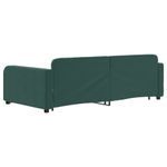 Casa si Gradina - Mobilier - Paturi si accesorii - Paturi - Pat de zi cu extensie, verde inchis, 100x200 cm, catifea - Infinity.ro