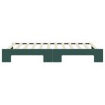 Casa si Gradina - Mobilier - Paturi si accesorii - Paturi - Pat de zi cu extensie, verde inchis, 100x200 cm, catifea - Infinity.ro