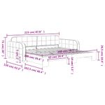 Casa si Gradina - Mobilier - Paturi si accesorii - Paturi - Pat de zi cu extensie, verde inchis, 100x200 cm, catifea - Infinity.ro