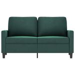 Casa si Gradina - Mobilier - Canapele si coltare - Canapele - Canapea cu 2 locuri, verde inchis, 120 cm, catifea - Infinity.ro