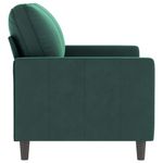 Casa si Gradina - Mobilier - Canapele si coltare - Canapele - Canapea cu 2 locuri, verde inchis, 120 cm, catifea - Infinity.ro