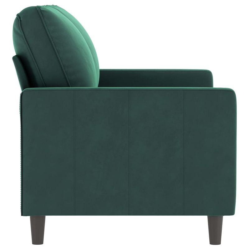 Casa si Gradina - Mobilier - Canapele si coltare - Canapele - Canapea cu 2 locuri, verde inchis, 120 cm, catifea - Infinity.ro