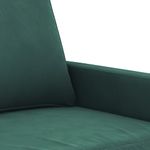 Casa si Gradina - Mobilier - Canapele si coltare - Canapele - Canapea cu 2 locuri, verde inchis, 120 cm, catifea - Infinity.ro