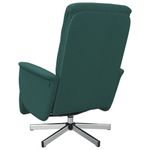 Casa si Gradina - Mobilier - Scaune si fotolii - Fotolii - Fotoliu rabatabil cu suport de picioare, verde inchis, textil - Infinity.ro