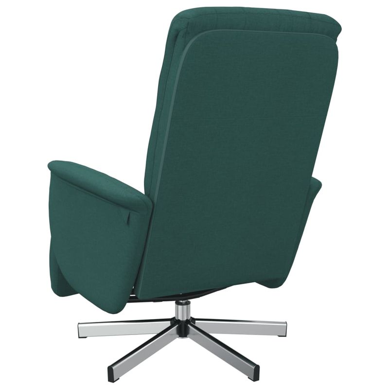 Casa si Gradina - Mobilier - Scaune si fotolii - Fotolii - Fotoliu rabatabil cu suport de picioare, verde inchis, textil - Infinity.ro