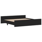 Casa si Gradina - Mobilier - Paturi si accesorii - Paturi - Cadru pat metalic cu tablii de cap/picioare, negru, 200x200 cm - Infinity.ro