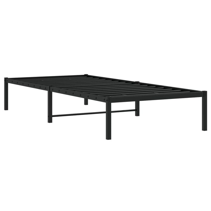 Casa si Gradina - Mobilier - Paturi si accesorii - Paturi - Cadru pat metalic, negru, 90x200 cm - Infinity.ro