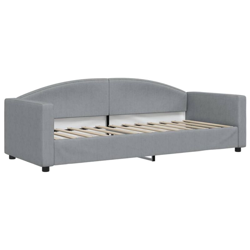 Casa si Gradina - Mobilier - Paturi si accesorii - Paturi - Pat de zi cu extensie si sertare, gri deschis, 80x200 cm textil - Infinity.ro