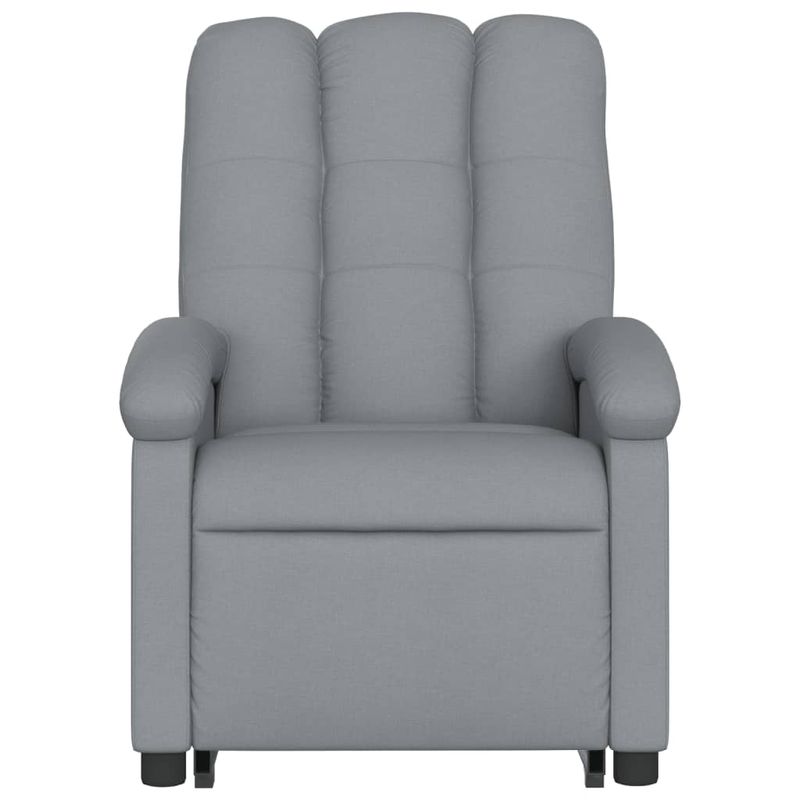 Ingrijire personala si Cosmetice - Sanatate si wellness - Articole wellness - Fotolii de masaj - Fotoliu de masaj rabatabil cu ridicare, gri deschis, textil - Infinity.ro