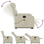 Ingrijire personala si Cosmetice - Sanatate si wellness - Articole wellness - Fotolii de masaj - Fotoliu electric masaj rabatabil cu ridicare, crem - Infinity.ro