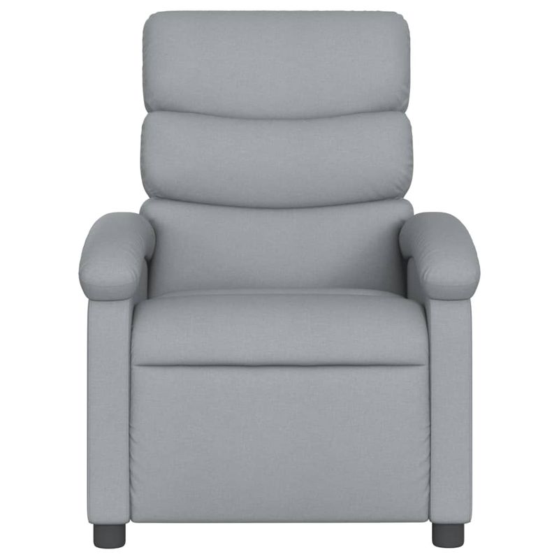 Casa si Gradina - Mobilier - Scaune si fotolii - Fotolii - Fotoliu rabatabil electric, gri deschis, textil - Infinity.ro