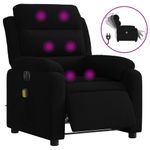 Ingrijire personala si Cosmetice - Sanatate si wellness - Articole wellness - Fotolii de masaj - Fotoliu electric de masaj rabatabil, negru, catifea - Infinity.ro