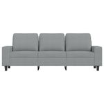 Casa si Gradina - Mobilier - Canapele si coltare - Canapele - Canapea cu 3 locuri si taburet, gri deschis, 180 cm, textil - Infinity.ro