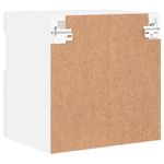Casa si Gradina - Mobilier - Comode si corpuri - Comode - Comode TV de perete cu lumini LED, 2 buc., alb, 40x30x40 cm - Infinity.ro