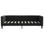 Casa si Gradina - Mobilier - Paturi si accesorii - Paturi - Pat de zi cu extensie, negru, 90x190 cm, textil - Infinity.ro